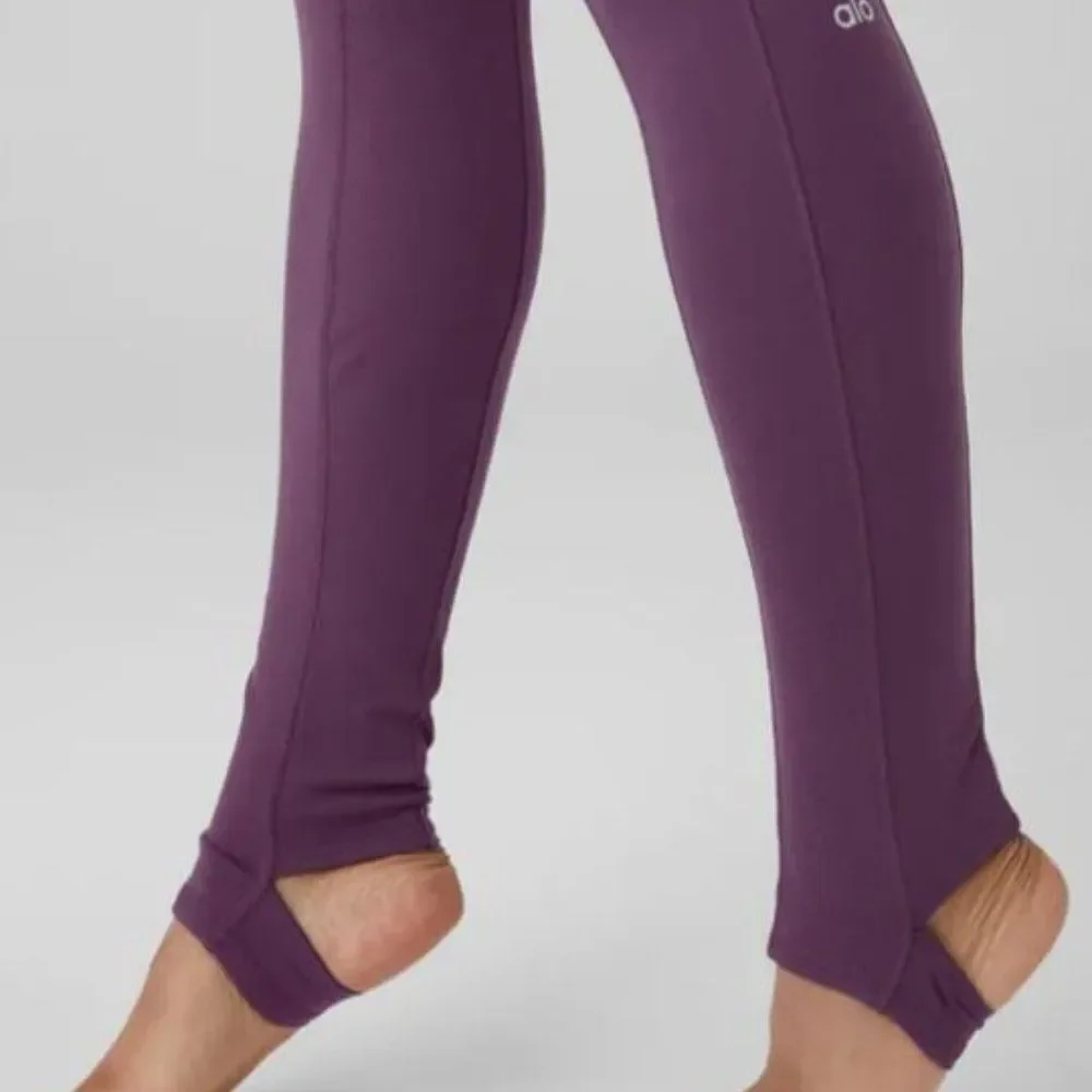 ALO Yoga High-Waist Plum Leggings